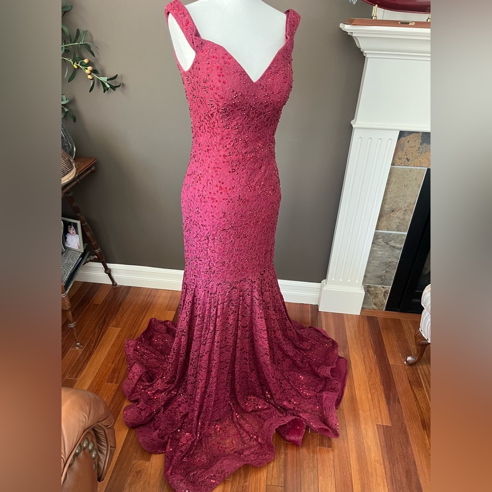 Elegant Red Evening Gown